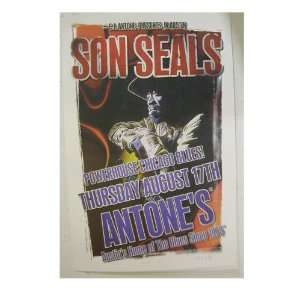    Son Seals Handbill Poster Antones face shot 