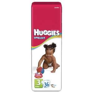 Huggies Snug & Dry Diapers Step 3, 36 Count (Pack of 4):  