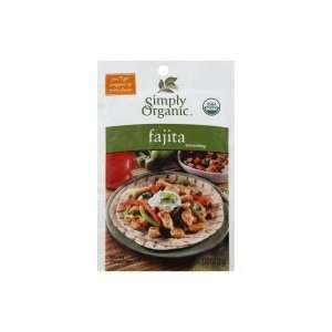  Simply Organic Seasoning, Fajita, 1 oz, (pack of 6 