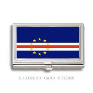  Cape Verde Cabo Flag Business Card Holder Case: Everything 