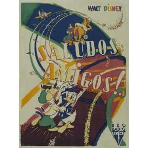  Saludos Amigos (1942) 27 x 40 Movie Poster French Style A 
