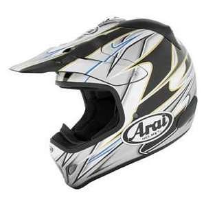  ARAI VX PRO_3 AKIRA SILVER LRG MOTORCYCLE Off Road Helmet 