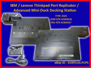 IBM Lenovo ThinkPad Docking Station Port 2505 T61 T60  