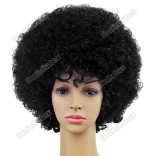Five Colors Wild Curl up Funny Soccer Fans Party Fancy Dress Fake Hair 