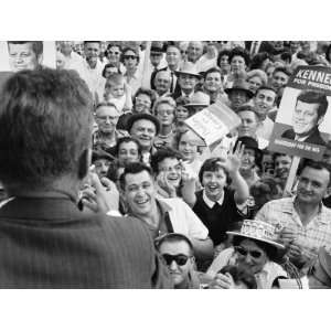  Democratic Presidential Candidate John F. Kennedy Speaking 