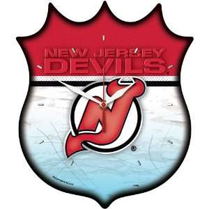  Wincraft New Jersey Devils Shield Clock: Sports & Outdoors