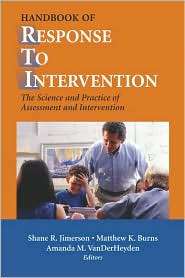 Handbook of Response to Intervention The Science and Practice of 