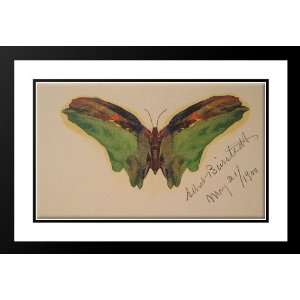  Bierstadt, Albert 40x28 Framed and Double Matted Butterfly 