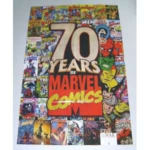  70 Years of Marvel Comics Famous Covers Promo Poster:Spider man 