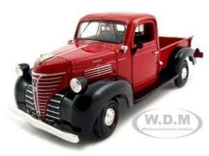 1941 PLYMOUTH PICKUP RED 1:24 DIECAST MODEL CAR  