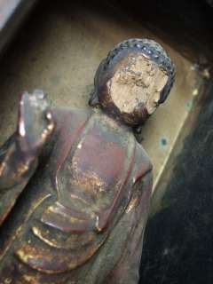 EDO Japanese Buddha Buddhist Amida Nyorai ZUSHI Statue  