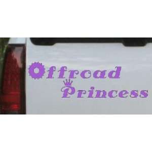 Purple 46in X 14.1in    Offroad Princess Off Road Car Window Wall 
