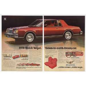  1978 Buick Regal Dream Car 2 Page Print Ad (22445): Home 