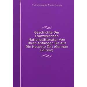   Edition): Friedrich Alexander Theodor Kreyssig:  Books