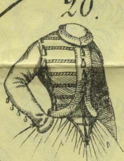 Journal DEMOISELLE PATTERN Feb,1863  DOLL garments  