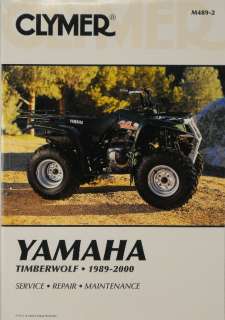 Yamaha Timberwolf Four Wheeler Repair Manual NEW!  