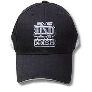 NCAA OFFICIAL NOTRE DAME IRISH LOGO CAP HAT BLACK ADJ  