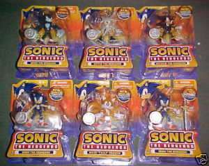 SONIC X HEDGEHOG full set 6 SILVER SHADOW TAILS WEREHOG  