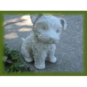   YORKIE Statue OUTDOOR GARDEN PUPPY Maltese Patio, Lawn & Garden