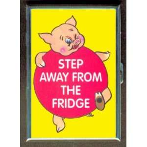 KL STEP AWAY FROM FRIDGE DIET PIG ID CREDIT CARD WALLET CIGARETTE CASE 