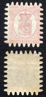 Finland, 1866, SC 10, mint, roulette III, OG. b3482  