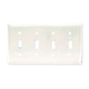   DEVICE KELLEMS NP4W Wall Plate,Switch,4Gang,White