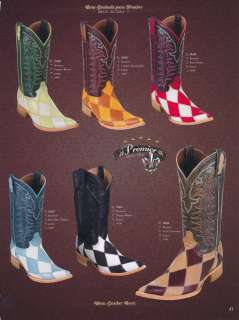 Premier Fashion Design Genuine Leather Mens Cowboy Western Boots Diff 