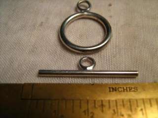 BIG STERLING SILVER TOGGLE CLASP 17MM  