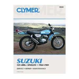    CLYMER REPAIR MANUAL SUZUKI 125 400CC SINGLES 64 81: Automotive