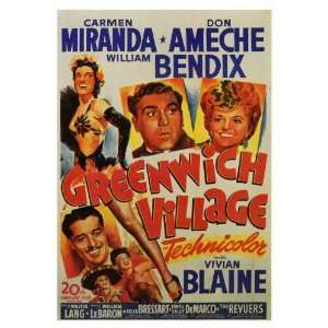  Greenwich Village (1944) 27 x 40 Movie Poster Style A 