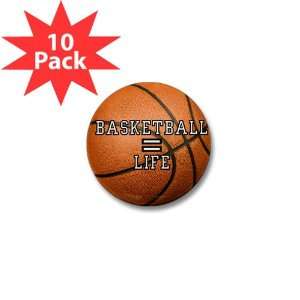    Mini Button (10 Pack) Basketball Equals Life: Everything Else