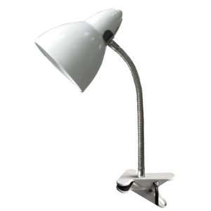  Grandrich G 4255 WHT Gooseneck Desk Lamp, White: Home 