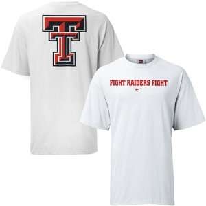  Nike Texas Tech Red Raiders White Local III T shirt 
