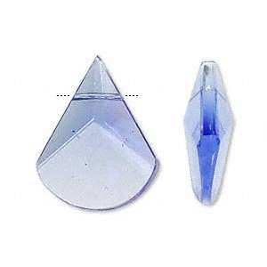  #4269 Celestial Crystal® light blue, 25x20mm faceted fan 