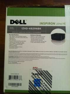 DELL Inspiron zino HD NIB iZHD 4829NBK SFF Media PC Desktop Small 