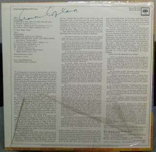 BERNSTEIN BIGGS FRANCESCATTI lp Signed by Copland m   