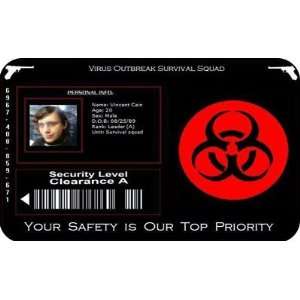  Virus Outbreak Survival Squad ID Card Resident Evil 