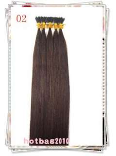 Remy Stick Tip 100 Strands 20100% Human Hair Extensions ,50g/100S 10 