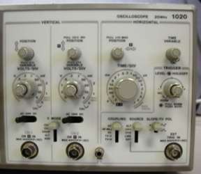 Leader Electronics 20 MHz 2 CH Oscilloscope Model 1020  