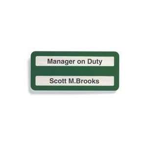  Updatable Sign,2inserts,4x9,forest Green   SIGN COMPLY 