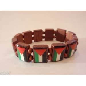 Wood Palestinian Bracelet Palestine Flag Wristband: Beauty