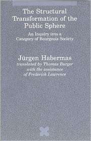The Structural Transformation of the Public Sphere An Inquiry into a 