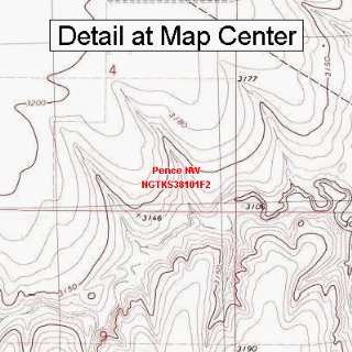  USGS Topographic Quadrangle Map   Pence NW, Kansas (Folded 