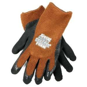   Thermal Latex Gripping Gloves   Small   Brown 