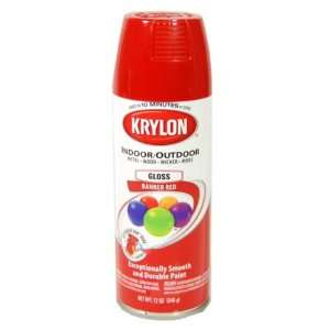  Krylon 2108/52108 Indoor/Outdoor Paint, Red (6 Pack): Home 