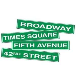  Beistle   50094   NYC Street Sign Cutouts  Pack of 12 