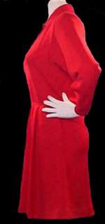ST JOHN Red Santana Knit SWEATER DRESS   size 4  