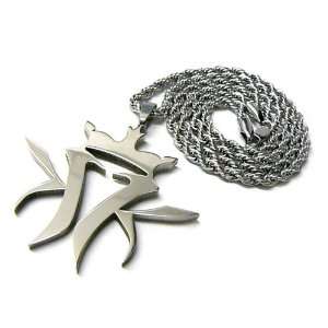    Stainless Steel KMK Kottonmouth Kings Pendant 24 Chain: Jewelry