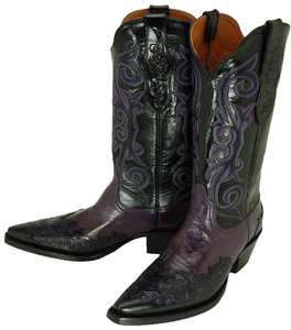 620 BLACK JACK Hand Tooled Cowboy Boots Womens 10B $600  