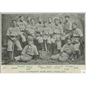 Reprint Yale University Base Ball Team, 1896; Princeton College Base 